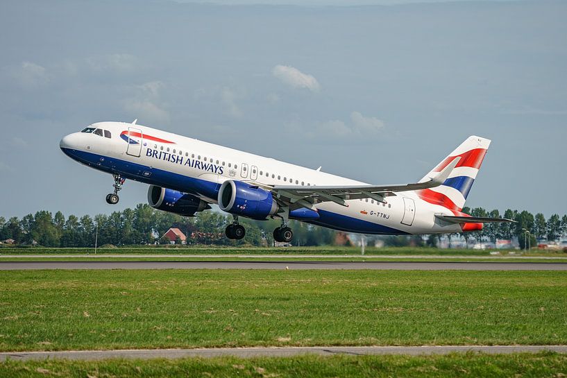Décollage de l'Airbus A320-200neo de British Airways. par Jaap van den Berg