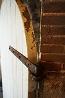 Part of a door in urban style