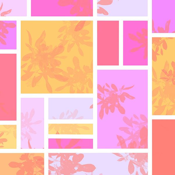 Geometrie und zarte Blumen von Liv ter Riet