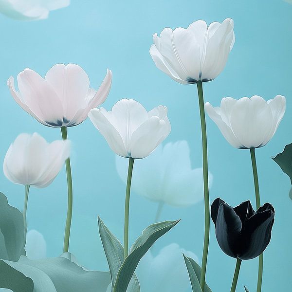 Silent Bloom - Weiße Serenade | Blumenkunst von Karina Brouwer