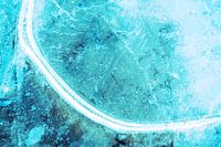 Abstrait de la nature #5 bleu aqua