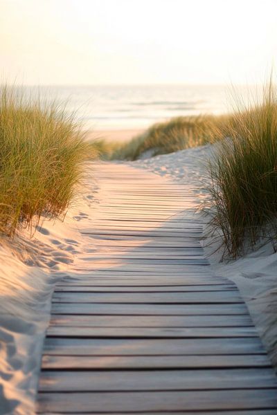 Strandweg am Meer von Poster Art Shop