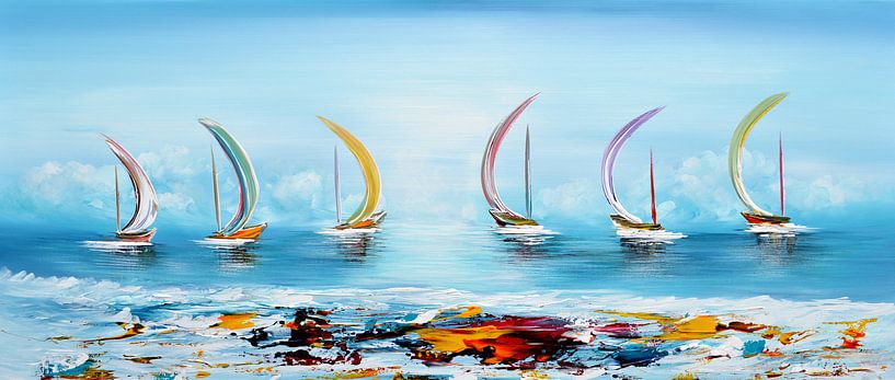 La voile de fantaisie par Gena Theheartofart