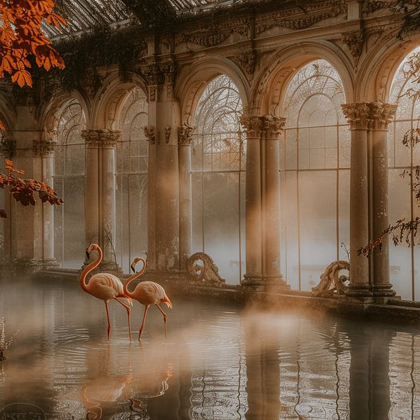 Flamingo&#039;s auf der Urban Tour. von Karina Brouwer