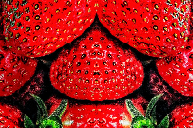 Forbidden fruit (bedroom strawberries) by Ruben van Gogh - smartphoneart