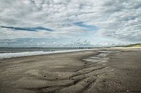 Strand in Zeeland in der Nähe von Oosterscheldekering.