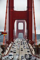 Verkeer over de Golden Gate brug in San Francisco