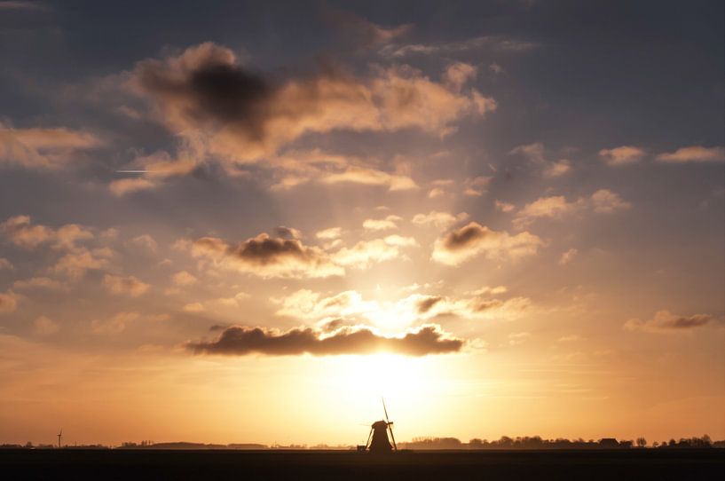 Molen de Eendracht bij Kimswerd von Sidney Portier