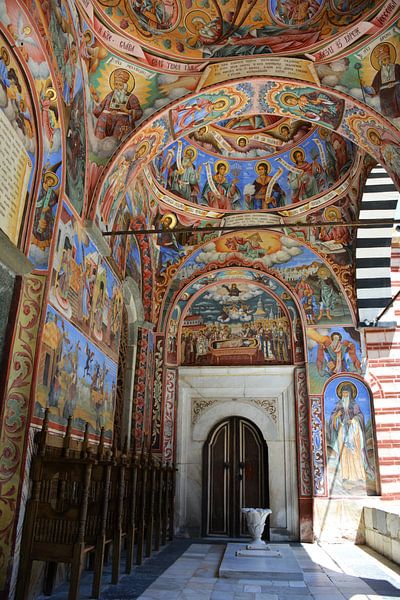 Galerie de fresques du monastère de Rila Bulgarie par My Footprints