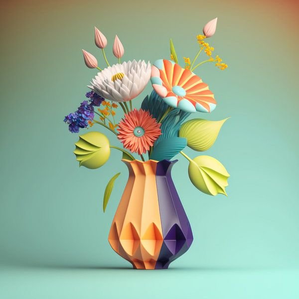 Florale Geometrie von Studio WegWijs