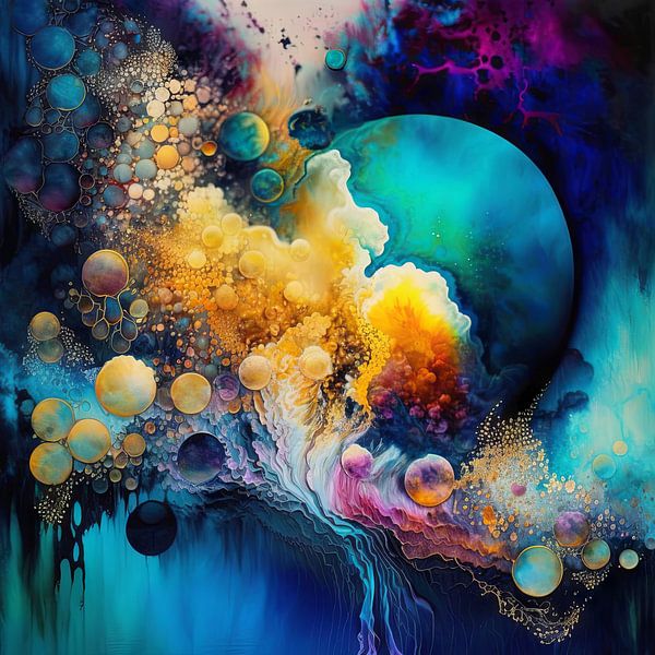 Colours Big Bang Digital Art Fantasy by Preet Lambon