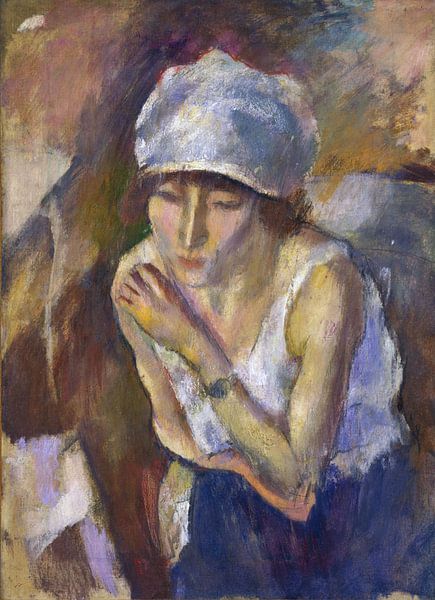 Jules Pascin, Hermine mit weißem Turban, 1917 von Atelier Liesjes