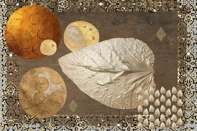 Goldener und silberner Mond 2/3 von Artmotifs Eve