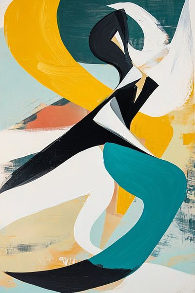 Abstraktes Kunstwerk mit leuchtenden Farben von Imperial Art House