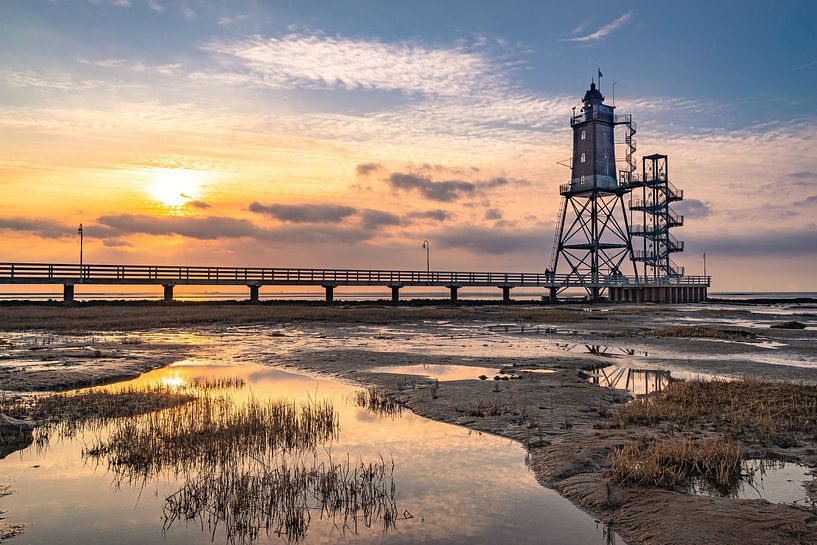 Der Leuchtturm in Obereversand von Steffen Henze