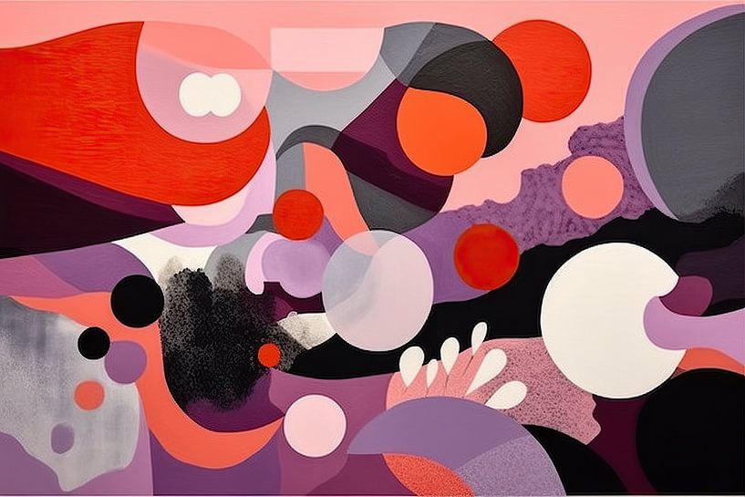 Sonnenuntergangsstrahlen | Moderne Kunst. von Blickfänger Gemälde