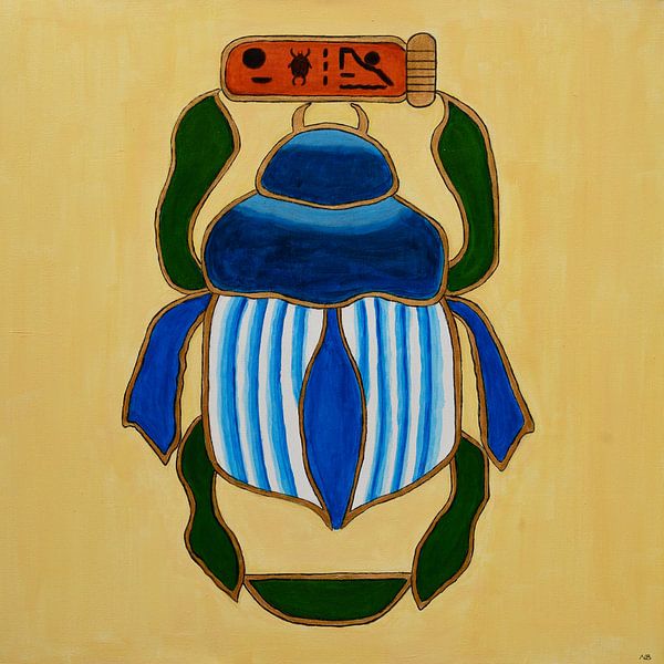 Blauer Skarabäus von Nelleke Bruno