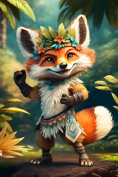 Hawaiian Fox Boy par Mutschekiebchen