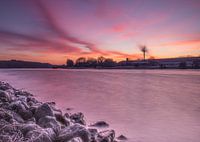 Colourful sunrise in Renkum