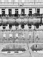 Spiegelung am Canal Grande von Triest