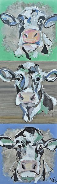 Niederländische Kühe Ländlich von Kunstenares Mir M. Kolkman van der Klip