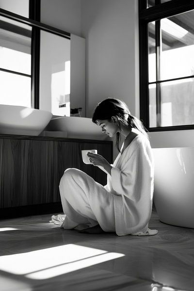 Relaxation in the bathroom by Poster Art Shop