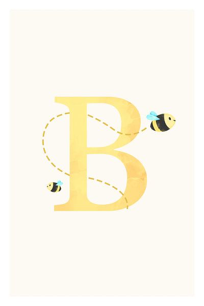 Alphabet B by Walljar