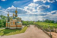 Mathildenhöhe Darmstadt: Russian chapel and plane tree grove