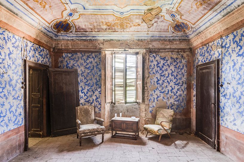 Zithoek in oude Boerderij van Perry Wiertz