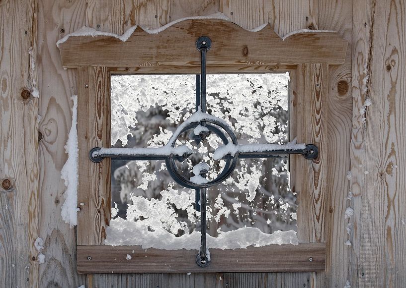 A winter wooden window by Christa Kramer