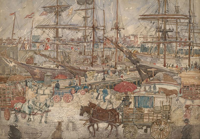 Maurice Prendergast-Ports, Ost-Boston von finemasterpiece