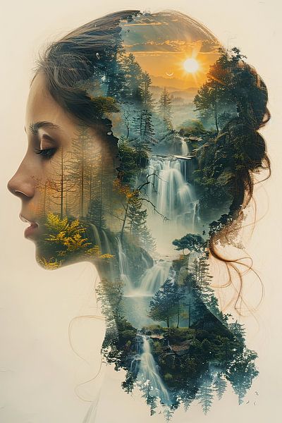 Natur Traum Collage | Collage | Modern von Wunderbare Kunst