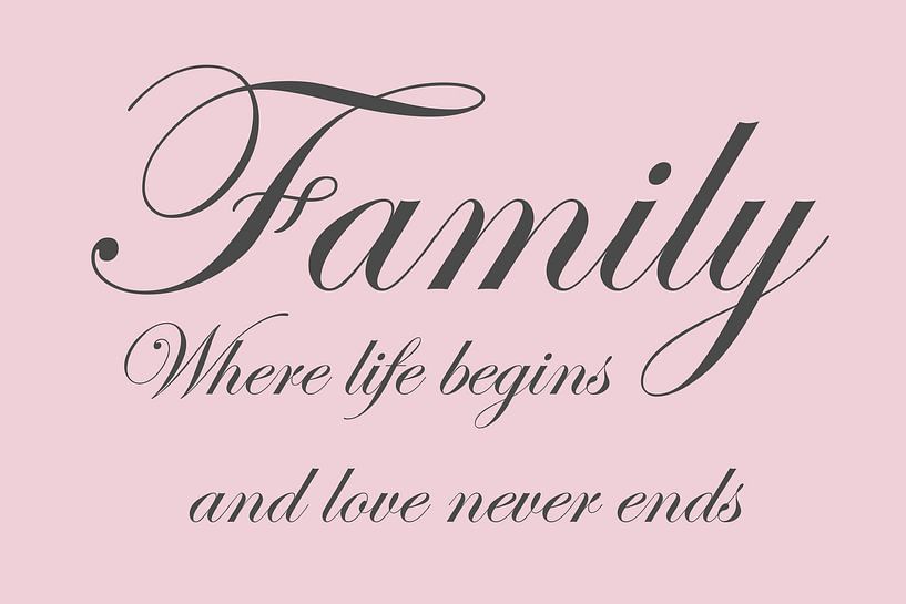 Family - Pink by Sandra Hazes