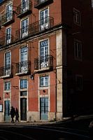 Abstrakte Straßenszene aus Lissabon - Portugal