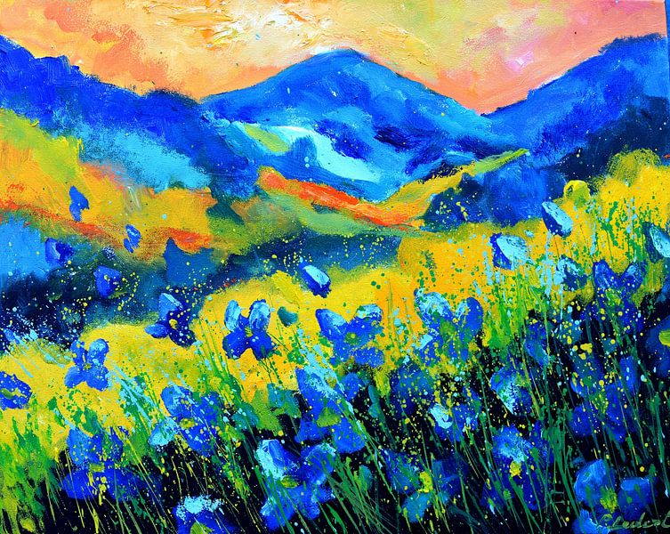 Blue wild flowers par pol ledent