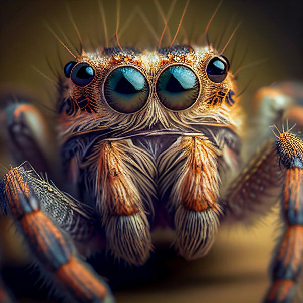 Nahaufnahme der Spinne Illustration von Animaflora PicsStock