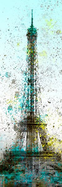 Art Moderne Tour Eiffel No. 2 | Panorama par Melanie Viola