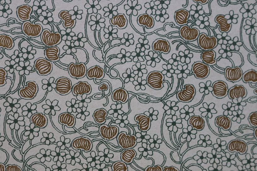 Digital art pattern vines and flowers by Michael Godlewski