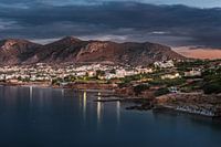 The coast of Crete in the evening light