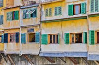 Häuser auf Ponte Vecchio, Florenz, Italien