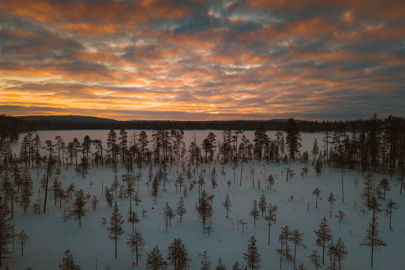 Sonnenuntergang in Finnland von Andy Troy