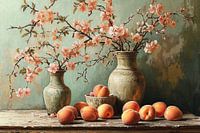 Nature morte aux fleurs de pêcher iv