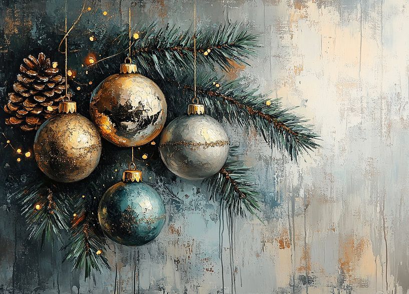 Winterdekoration | Weihnachtsschmuck in Gold und Silber von Kunst Laune