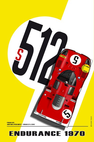 Ferrari 512 Ickx-Schetty LM 1970 von Theodor Decker