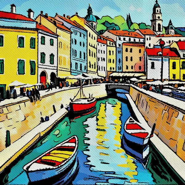 Reizen in Europa, motief 3 van zam art