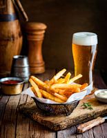 Chips and beer