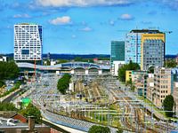 Blick über den Hauptbahnhof Utrecht