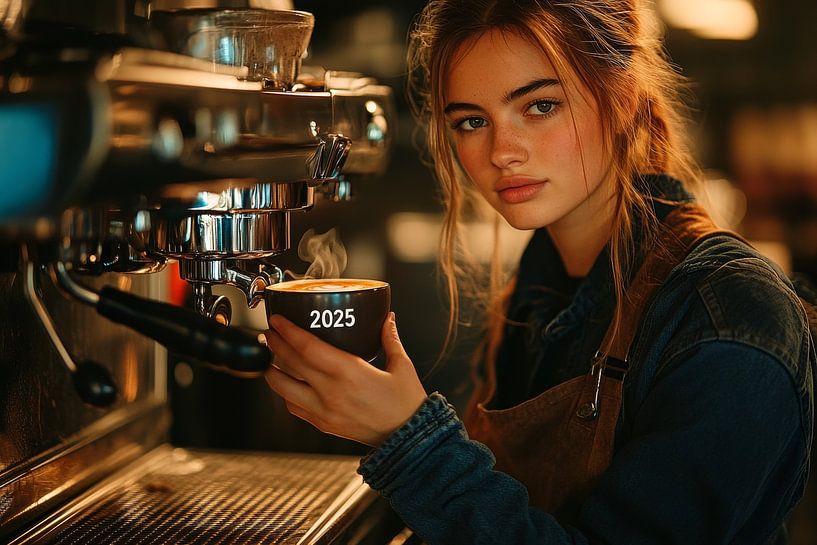 hot cup of coffee or cappuccino 2025 by Egon Zitter