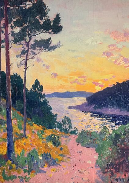 Matisse inspiriert Kunstwerk Meer Sonne von Niklas Maximilian