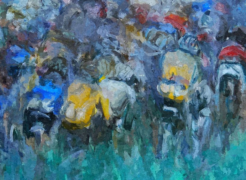 Radsportler bei der Tour de France von Paul Nieuwendijk